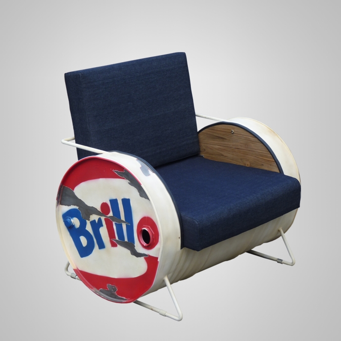 Barrel Sofa 1 Seater