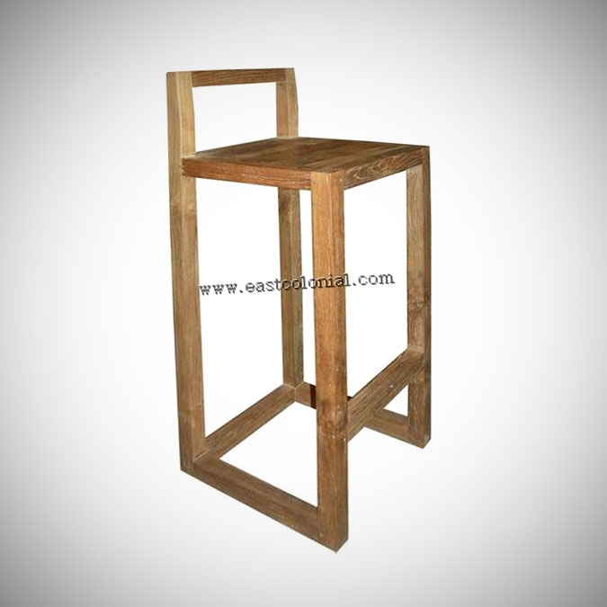 Linear Bar Stool w Back