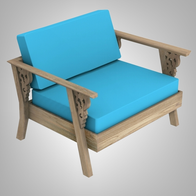 Carving Sofa 1 Seater