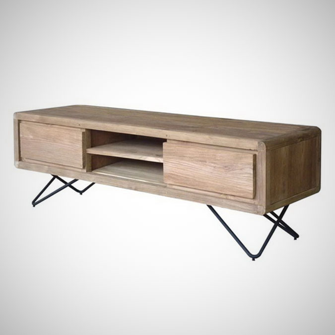 De Breeze TV Rack 2 Drawers