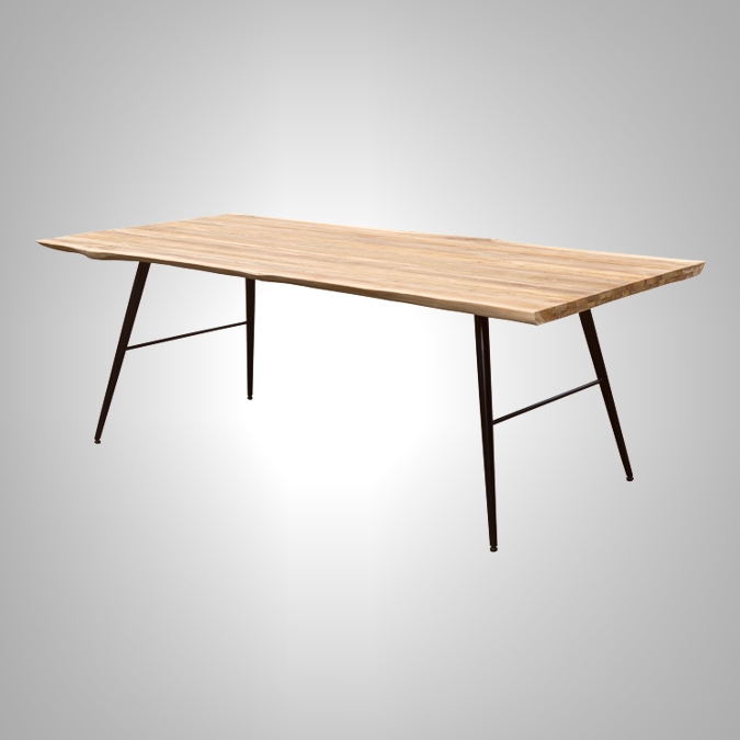 Outdoor Table with Iron Leg