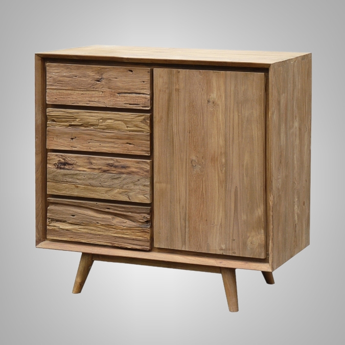 Retro Chest 1 Doors 4 Drawer 