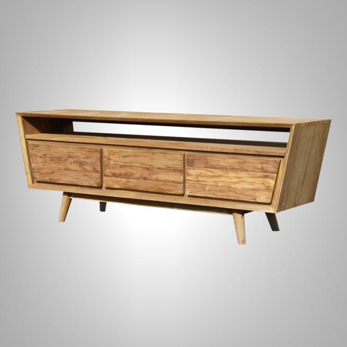 Retro Tv Rack 3 Drawers