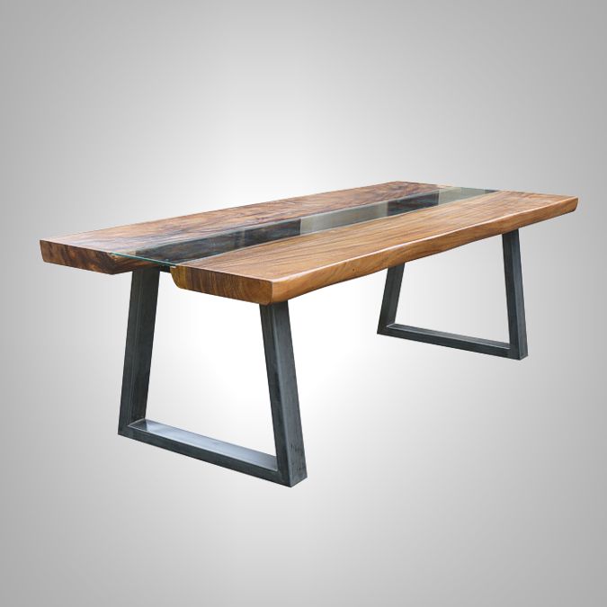 Suar Dining Table with Glass