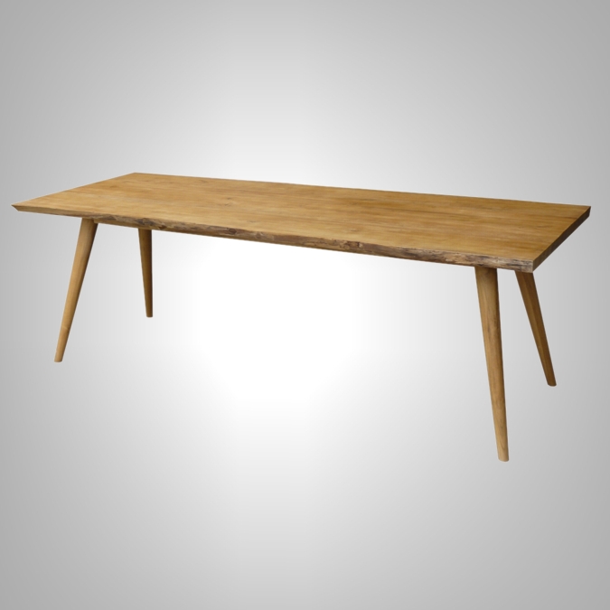 Wave Dining Table with Retro Leg